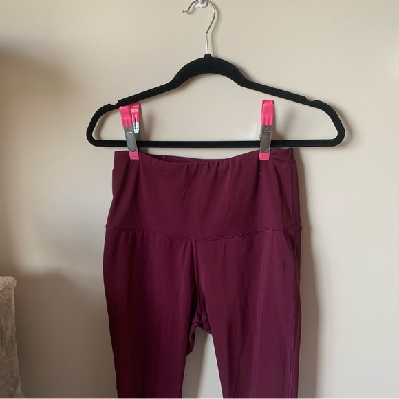 Jed North BRAND NEW Leggings size LARGE Maroon HIGH WAISTED - Picture 7 of 8